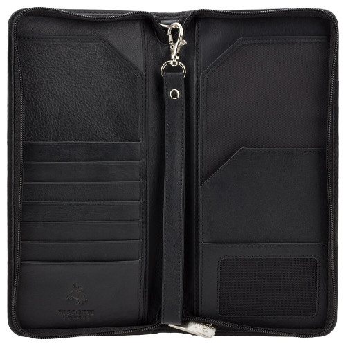 Кошелек для путешествий (тревелер) Visconti 1157 Polo (Black)