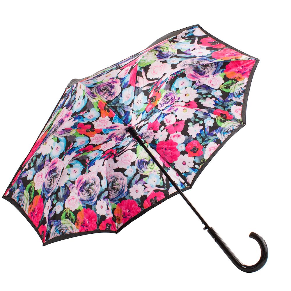Женский зонт-трость Fulton L754 Bloomsbury-2 Vibrant Floral (Яркие цветы)