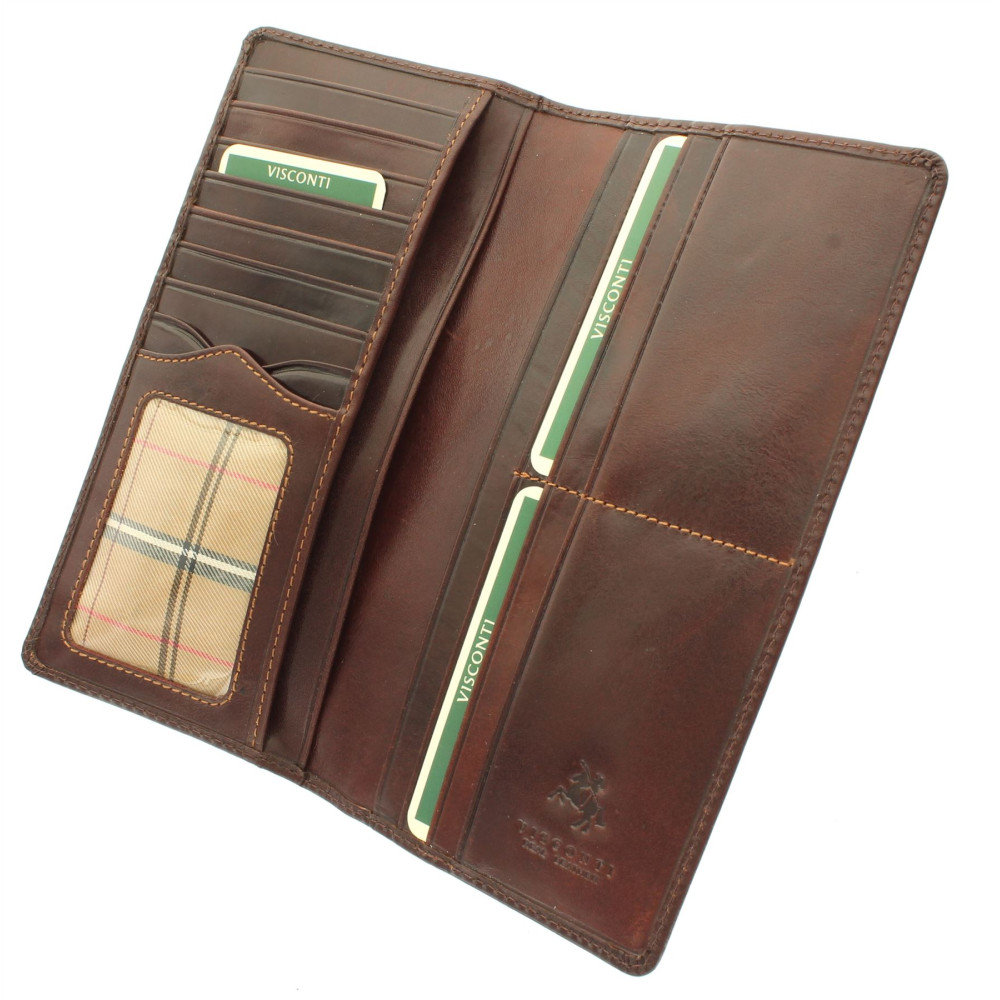 Мужской купюрник Visconti MZ6 - Turin (Brown)