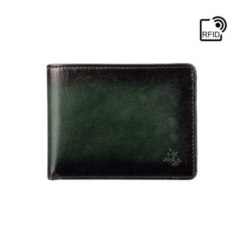 Чоловічий гаманець із монетницею Visconti AT63 Roland c RFID (Burnish Green)
