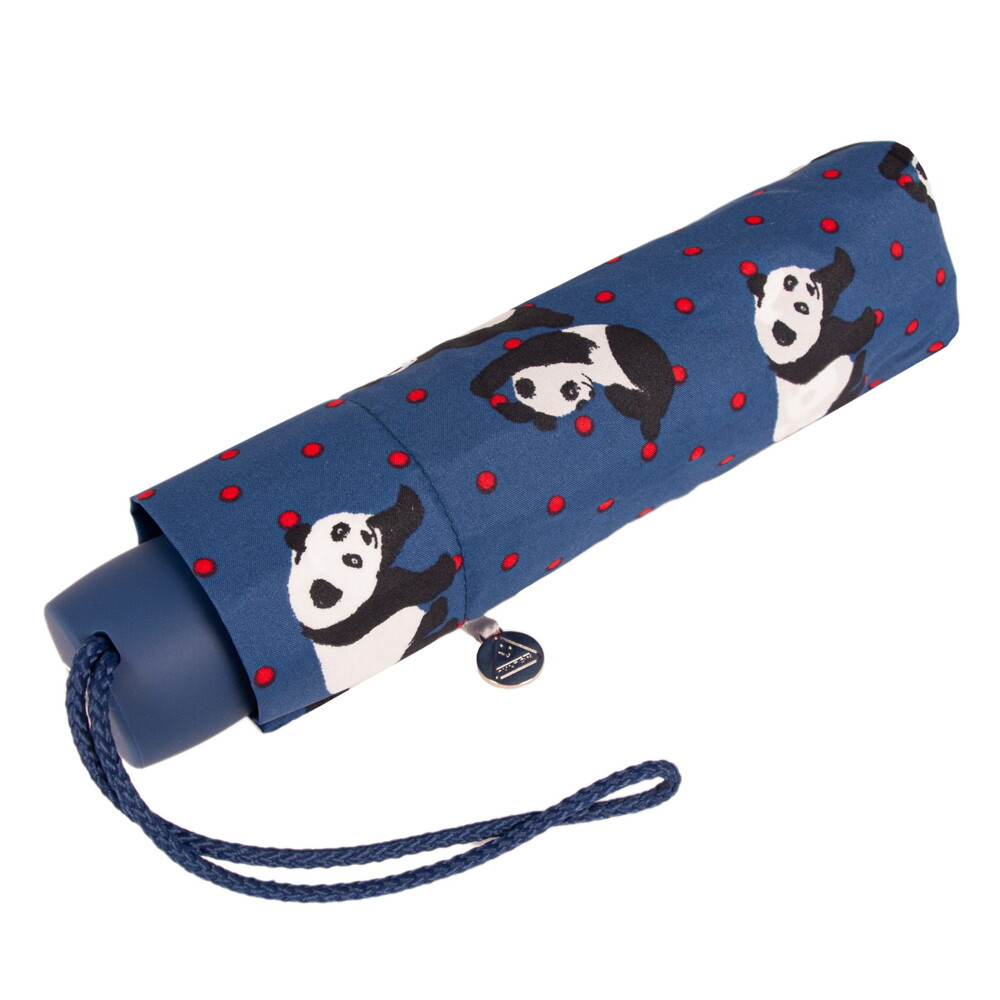 Зонт женский Fulton Minilite-2 L354 Pin Spot Panda (Веселые Панды)