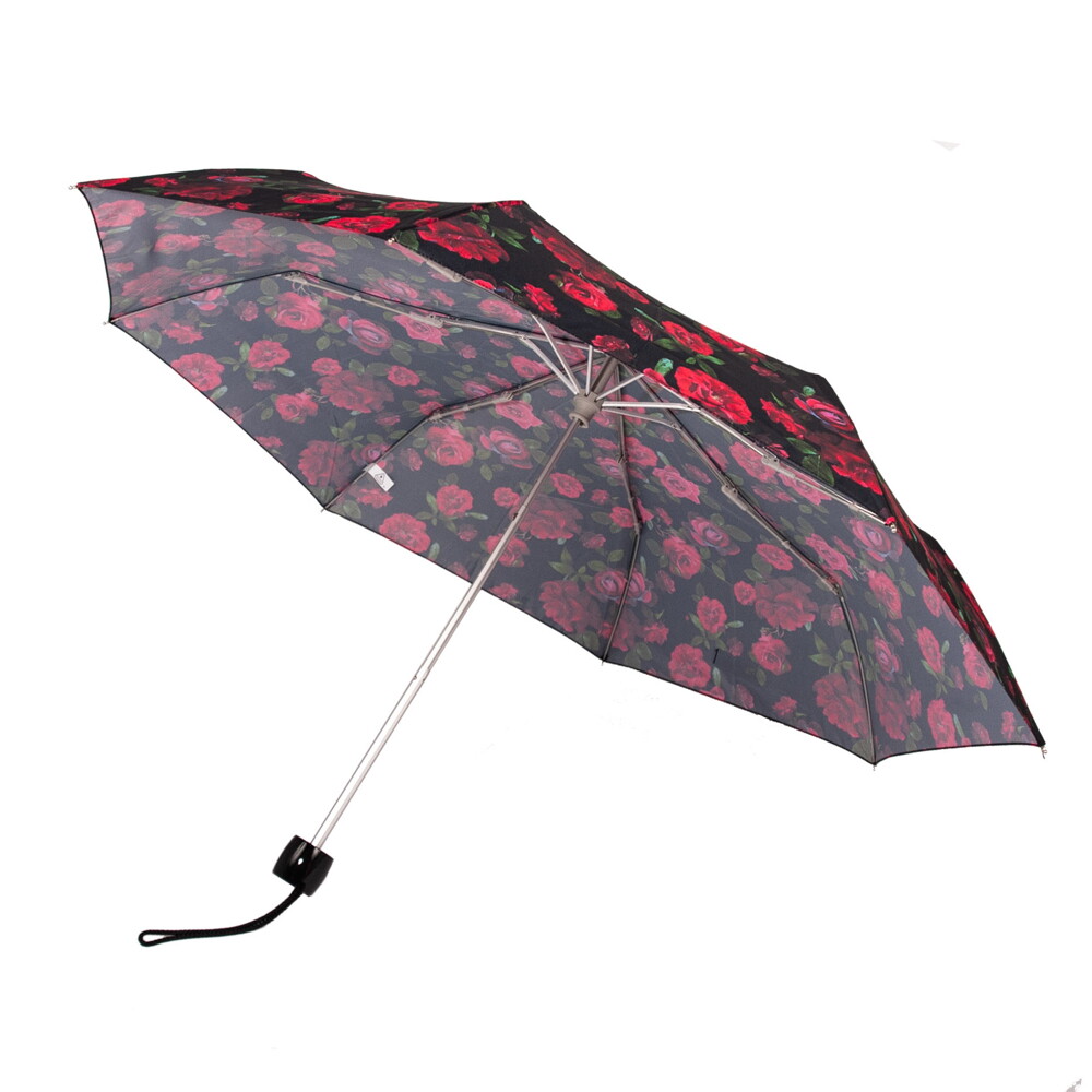 Зонт женский Fulton Minilite-2 L354 Dark Romance (Красные розы)