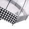 Женский прозрачный зонт-трость Fulton Birdcage-2 L042 Houndstooth Borde (Гусиная лапка)