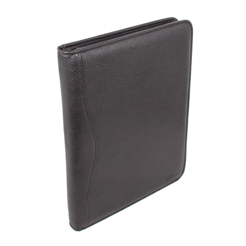 Папка Ashwood A4 ZIP BROWN