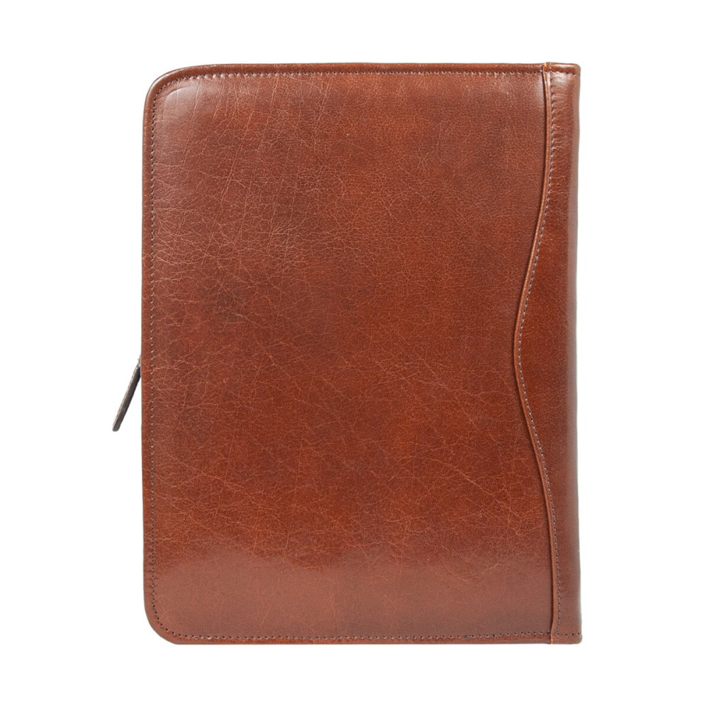 Папка Ashwood A4 ZIP CHESTNUT