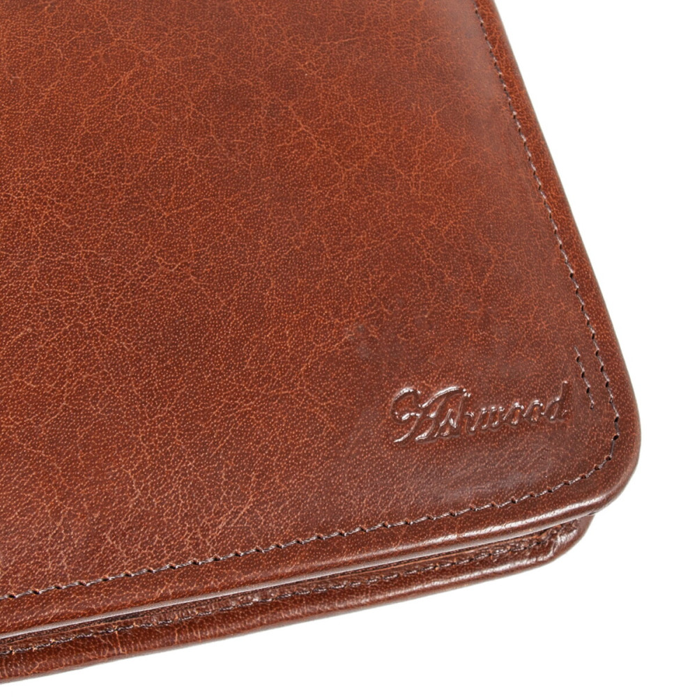 Папка Ashwood A4 ZIP CHESTNUT