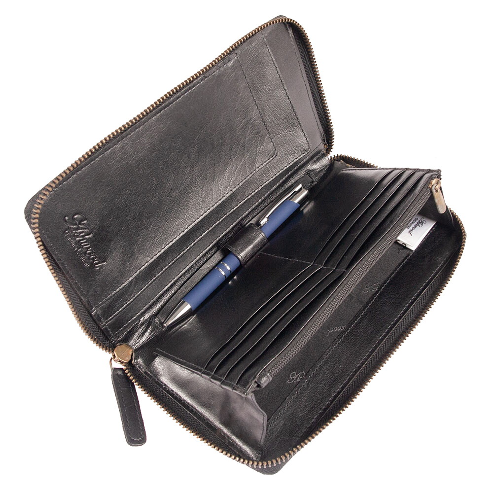 Портмоне дорожное Ashwood TW01 Black (Черный)