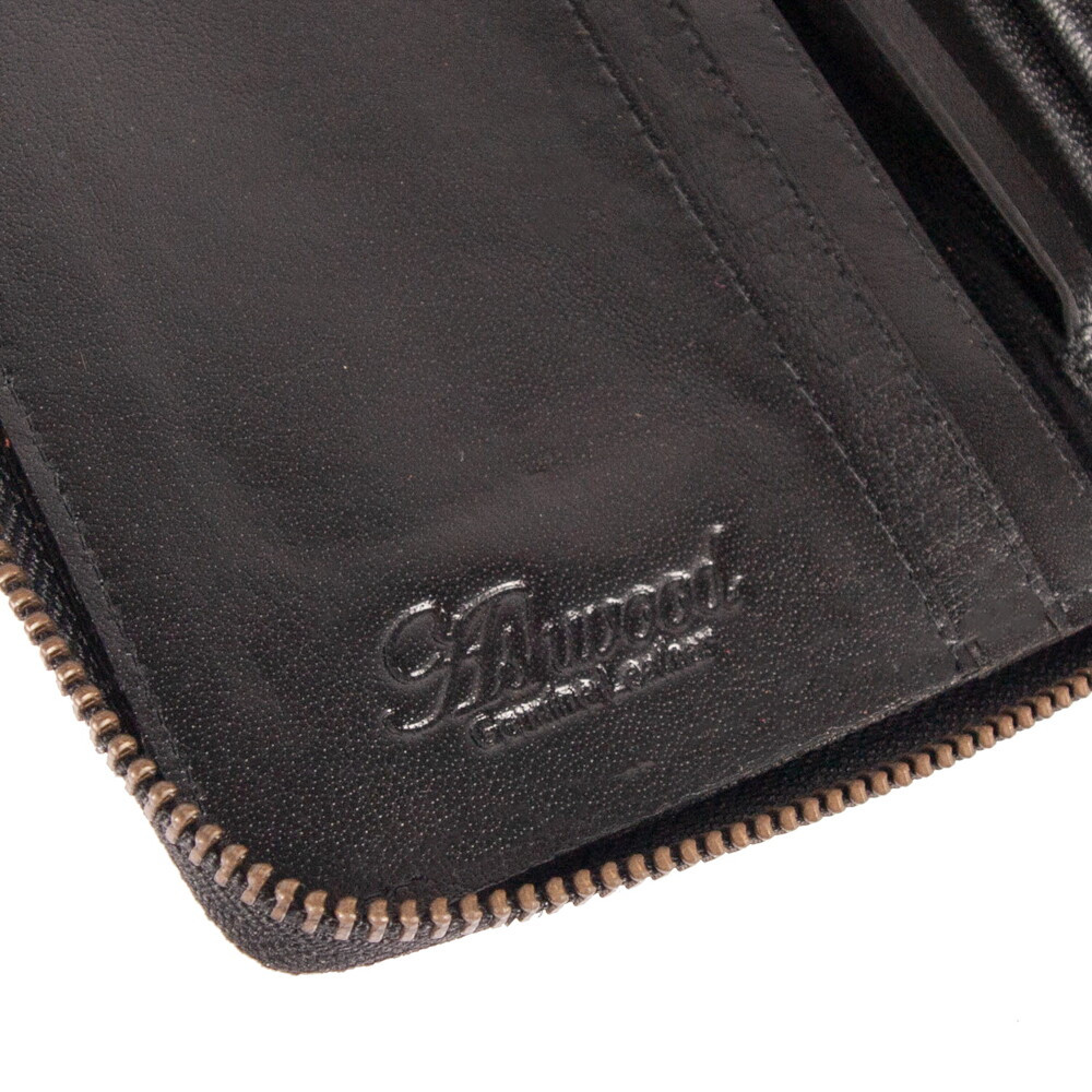 Портмоне дорожное Ashwood TW01 Black (Черный)