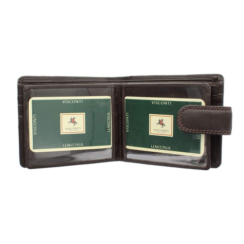 Мужской кошелек Visconti HT13 с RFID Strand (Choc) 