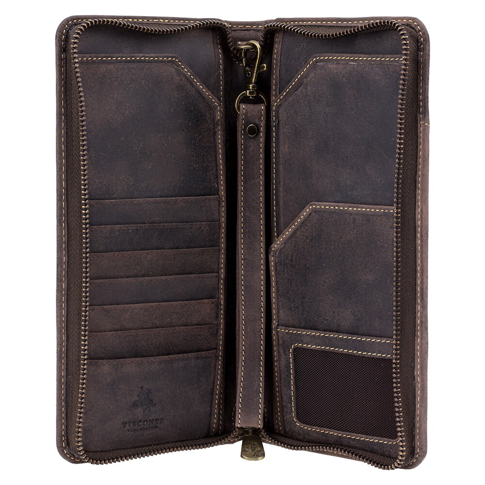 Портмоне дорожное Visconti 728 Wing (Oil Brown)