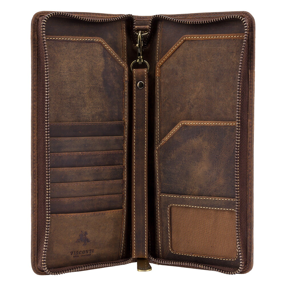 Портмоне дорожное Visconti 728 Wing (Oil Tan)