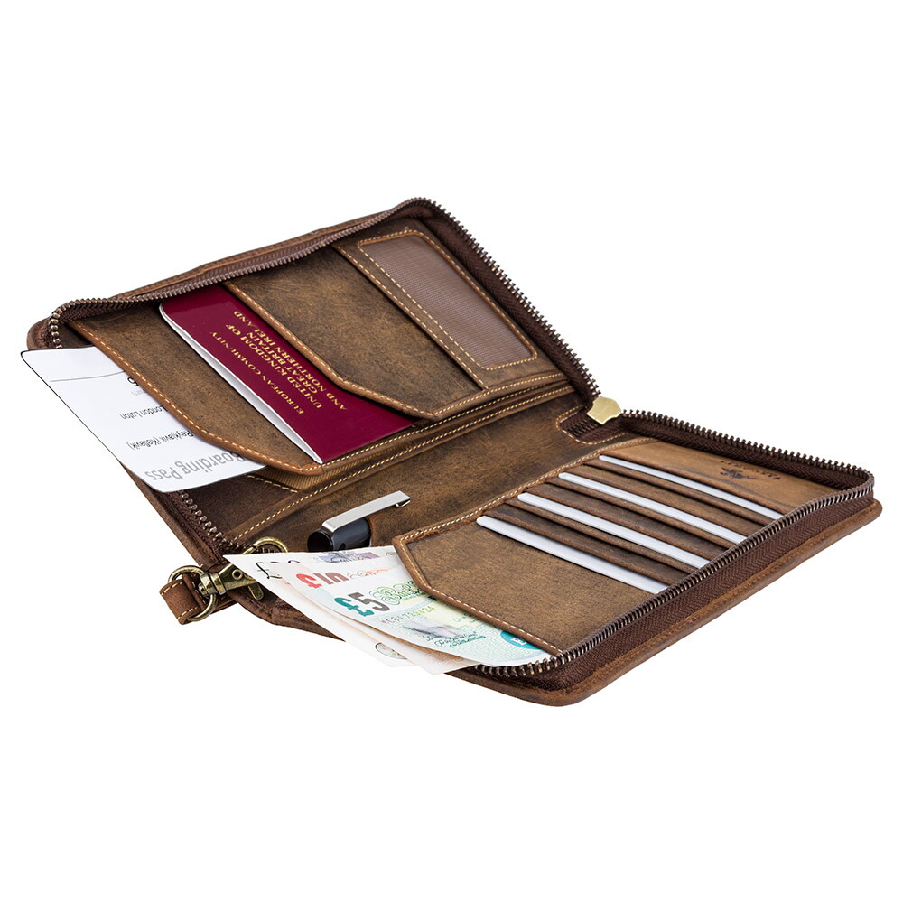 Портмоне дорожное Visconti 728 Wing (Oil Tan)