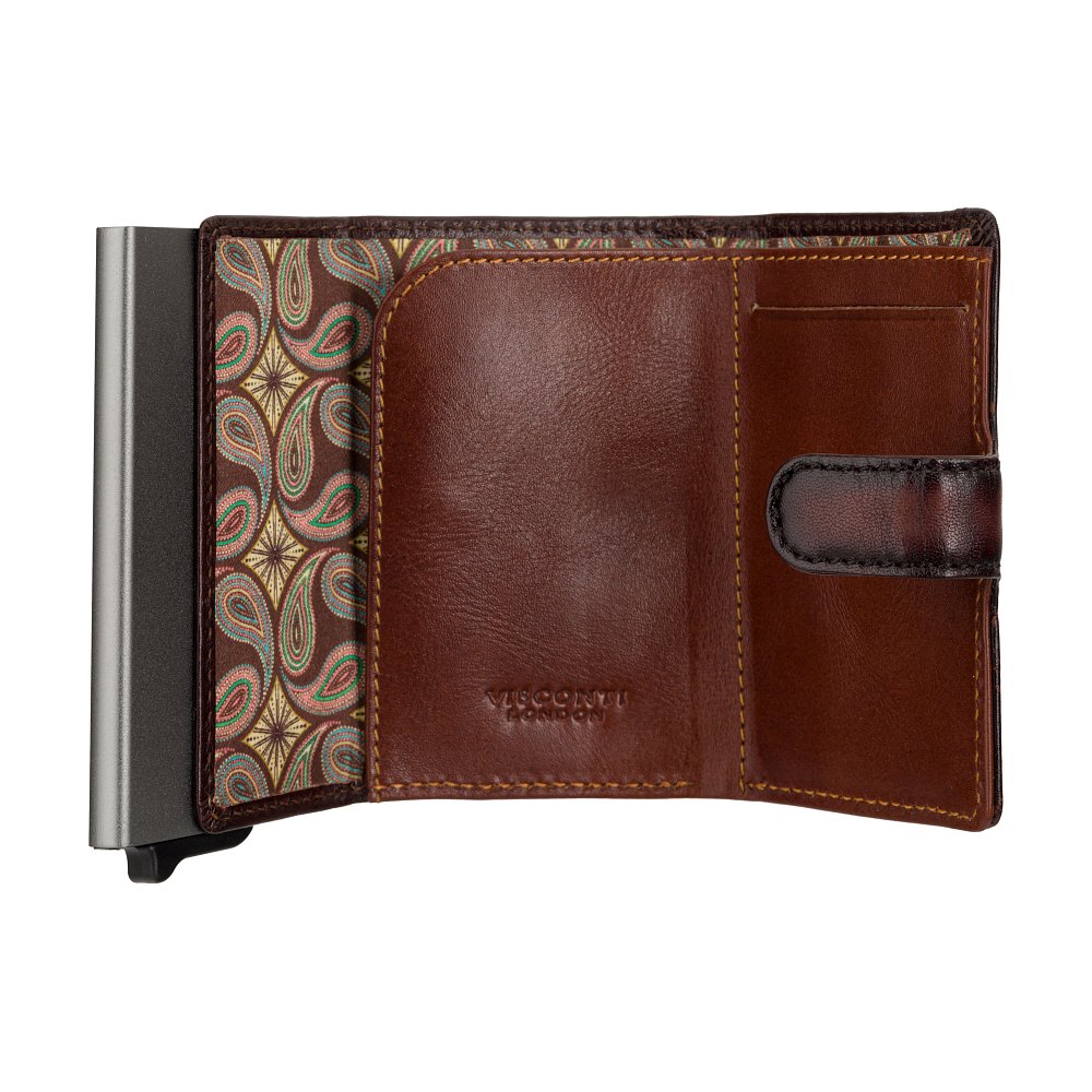Кошелек мужской Visconti AT57 Noah c RFID (Burnish Tan)