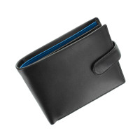 Чоловічий гаманець Visconti PM100 Vincent (Black/Cobalt)