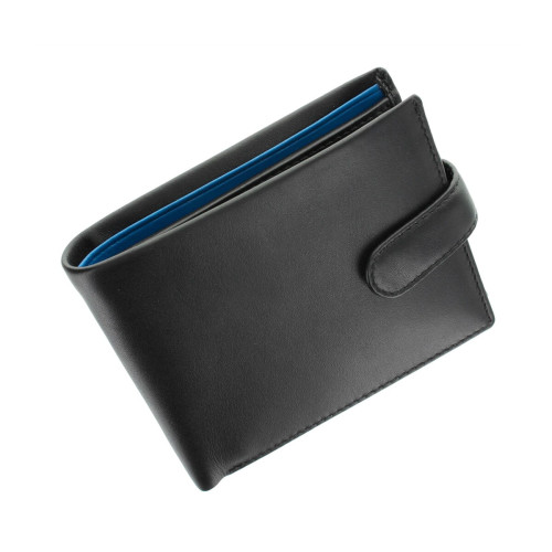 Мужской кошелек Visconti PM100 Vincent (Black/Cobalt) 
