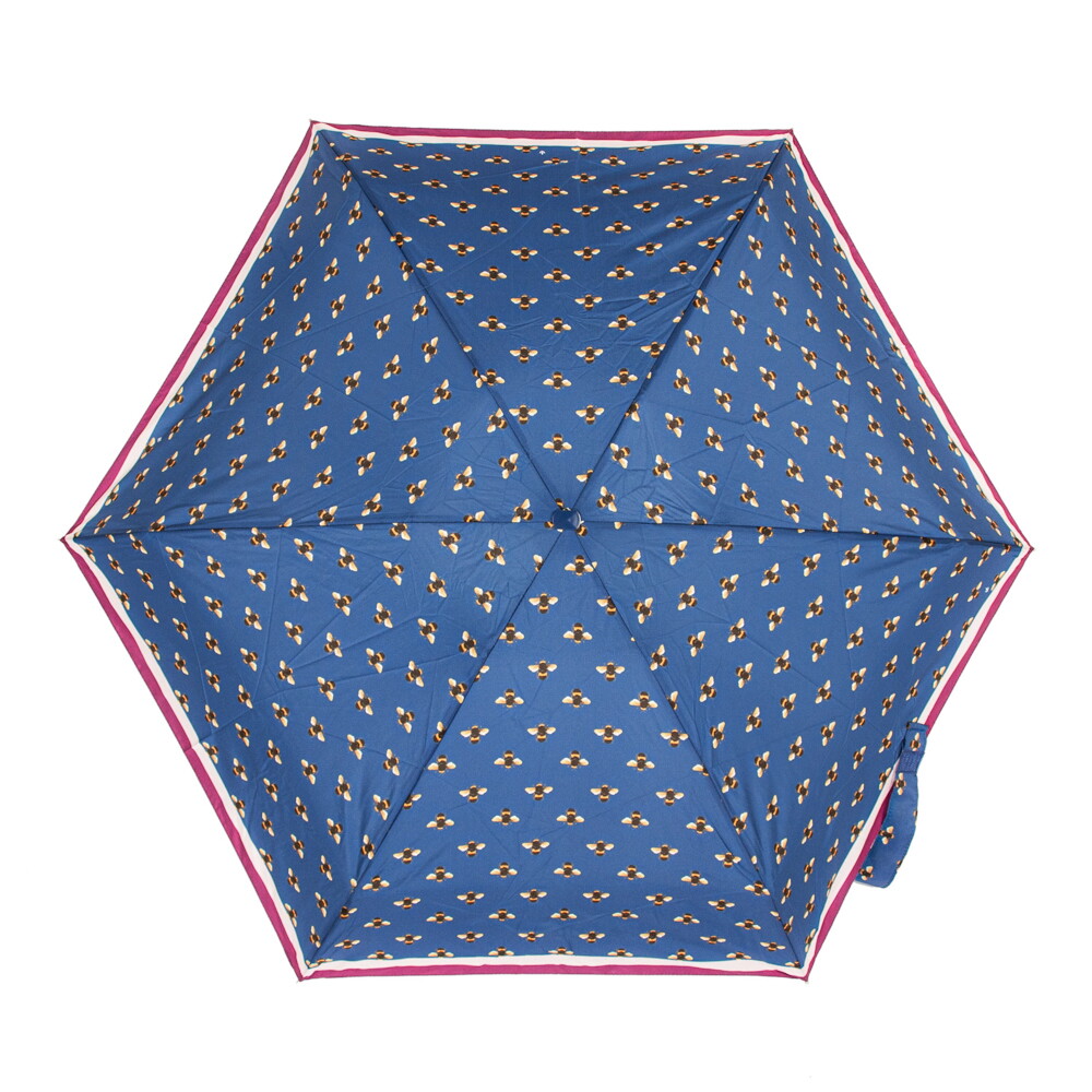 Женский мини зонт Fulton L501 Tiny-2 Bee Border (Пчелиный бордюр)