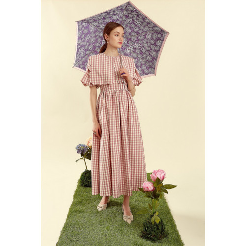 Парасолька жіноча Fulton L926 Curio-2 UV Sketchy Rose (Ескіз троянди)