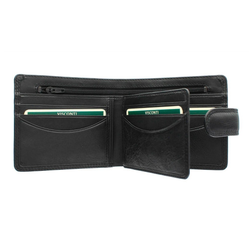 Мужской кошелек Visconti HT9 с RFID Sloan (Black)