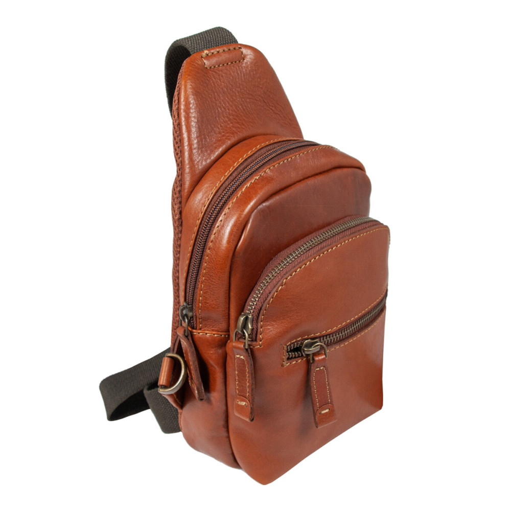 Cумка нагрудная Ashwood 8147 TEMPONADO TAN (Рыжий)