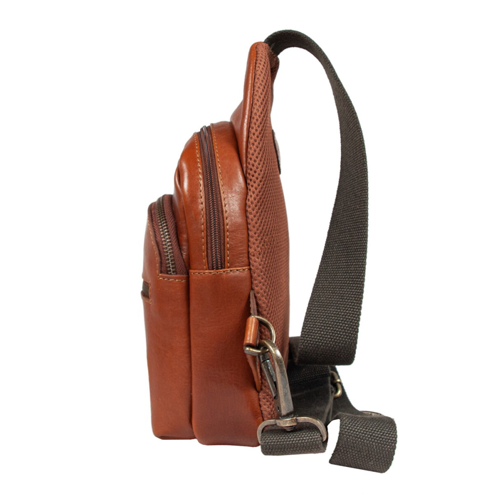 Cумка нагрудная Ashwood 8147 TEMPONADO TAN (Рыжий)