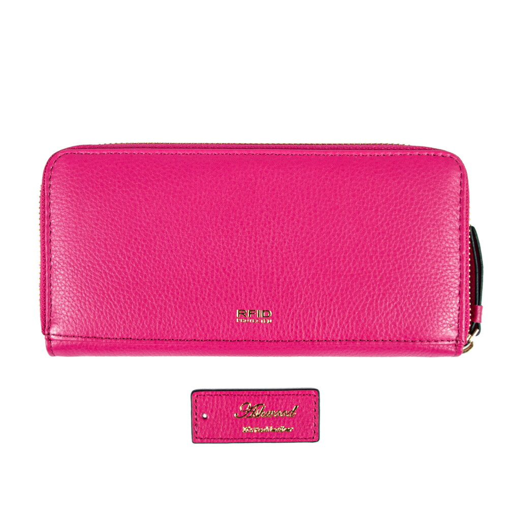 Женский кожаный кошелек Ashwood J51 RASPBERRY-SORBET (Ягодный)