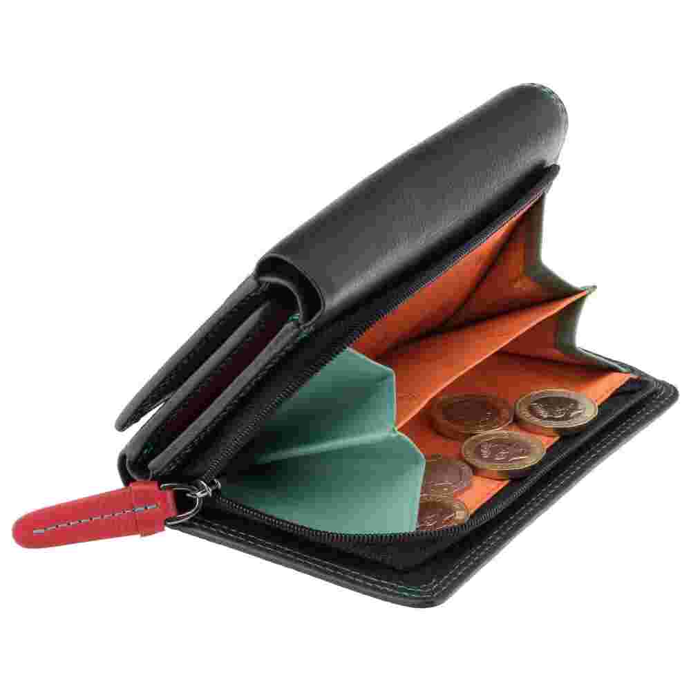 Женский кожаный кошелек Visconti RB43 Bora (Black/Rhumba)