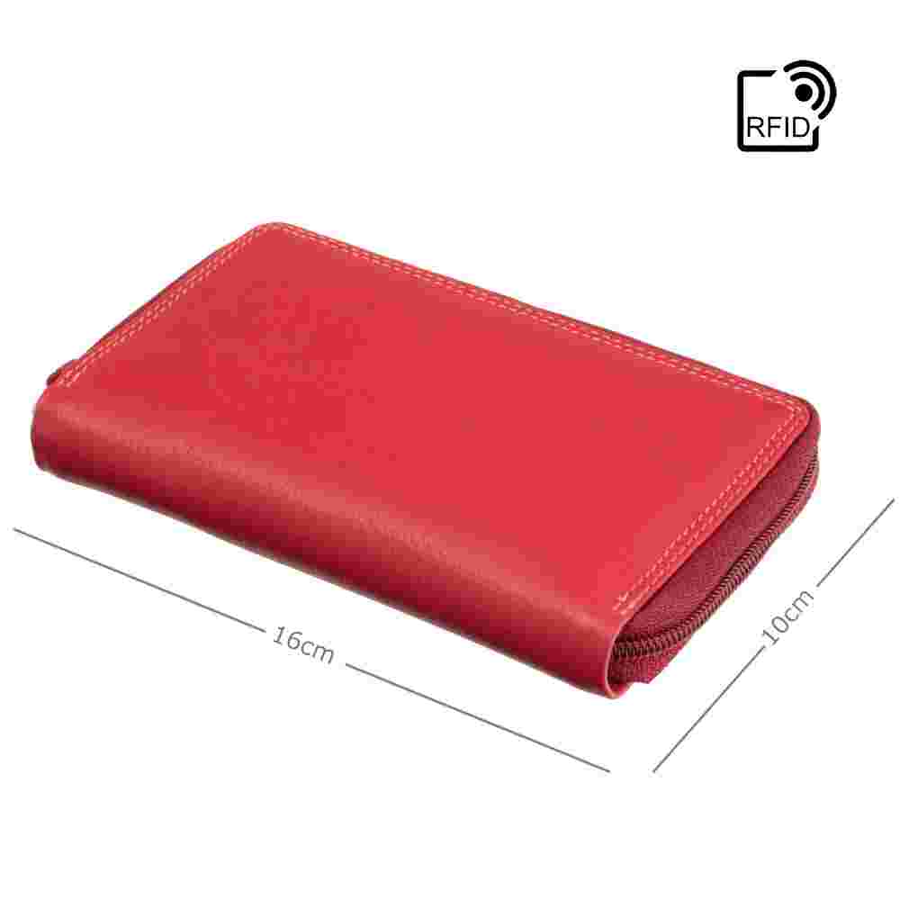Женский кожаный кошелек Visconti RB98 Aruba (Red Multi)