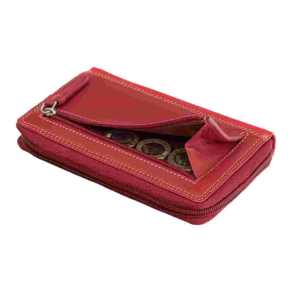 Женский кожаный кошелек Visconti RB98 Aruba (Red Multi)