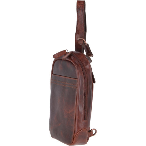 Cумка нагрудна Ashwood PERRY Vintage Tan (Рудий)