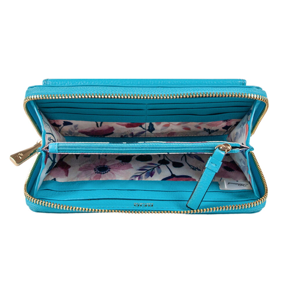 Кошелек женский Ashwood J54 BLUE ATOLL (Синий)