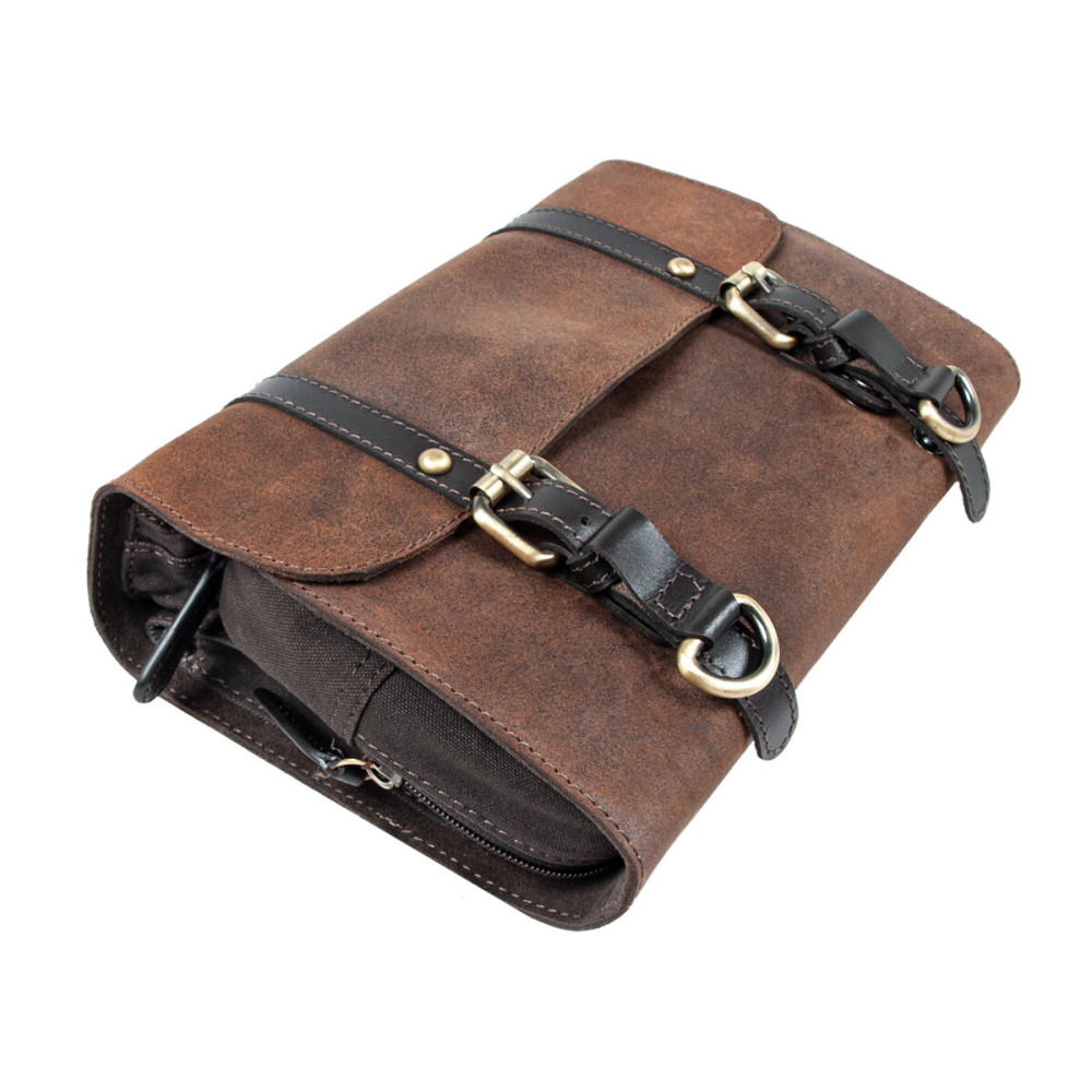 Кожаный несессер Ashwood LIAM Oil Brown (Коричневый)