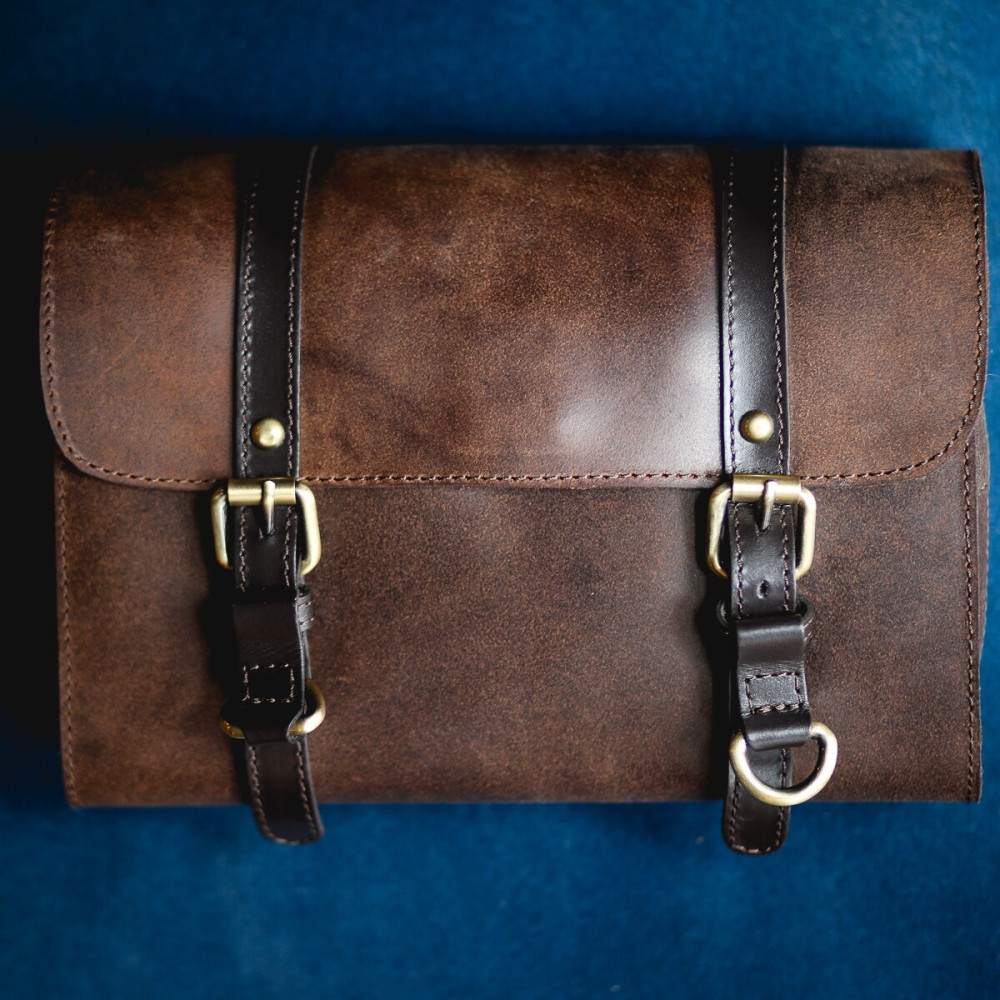 Кожаный несессер Ashwood LIAM Oil Brown (Коричневый)