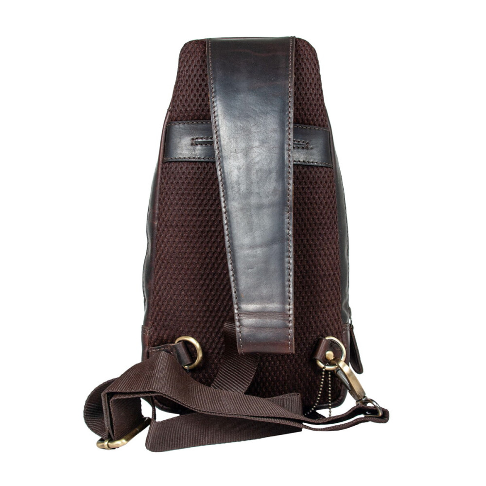 Cумка нагрудна Ashwood K43 Brown (Коричневий)