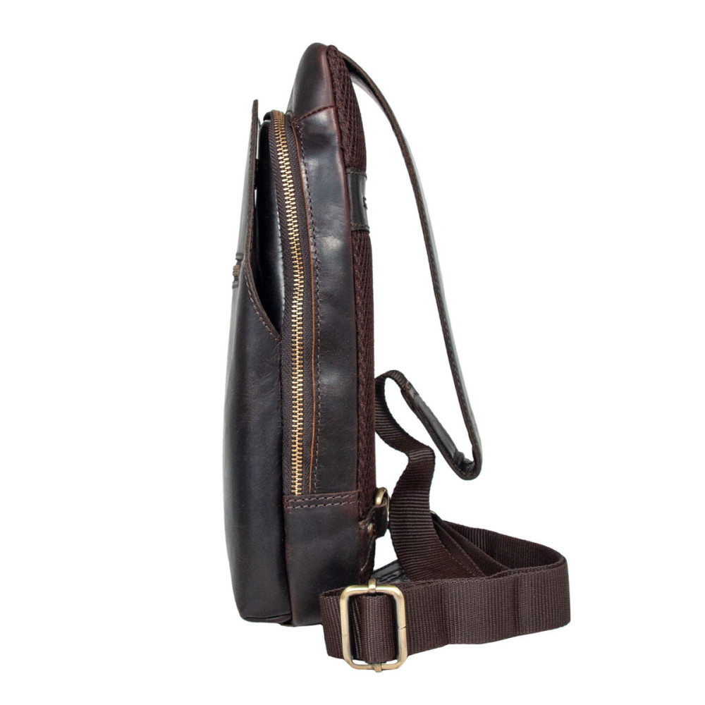 Cумка нагрудна Ashwood K43 Brown (Коричневий)