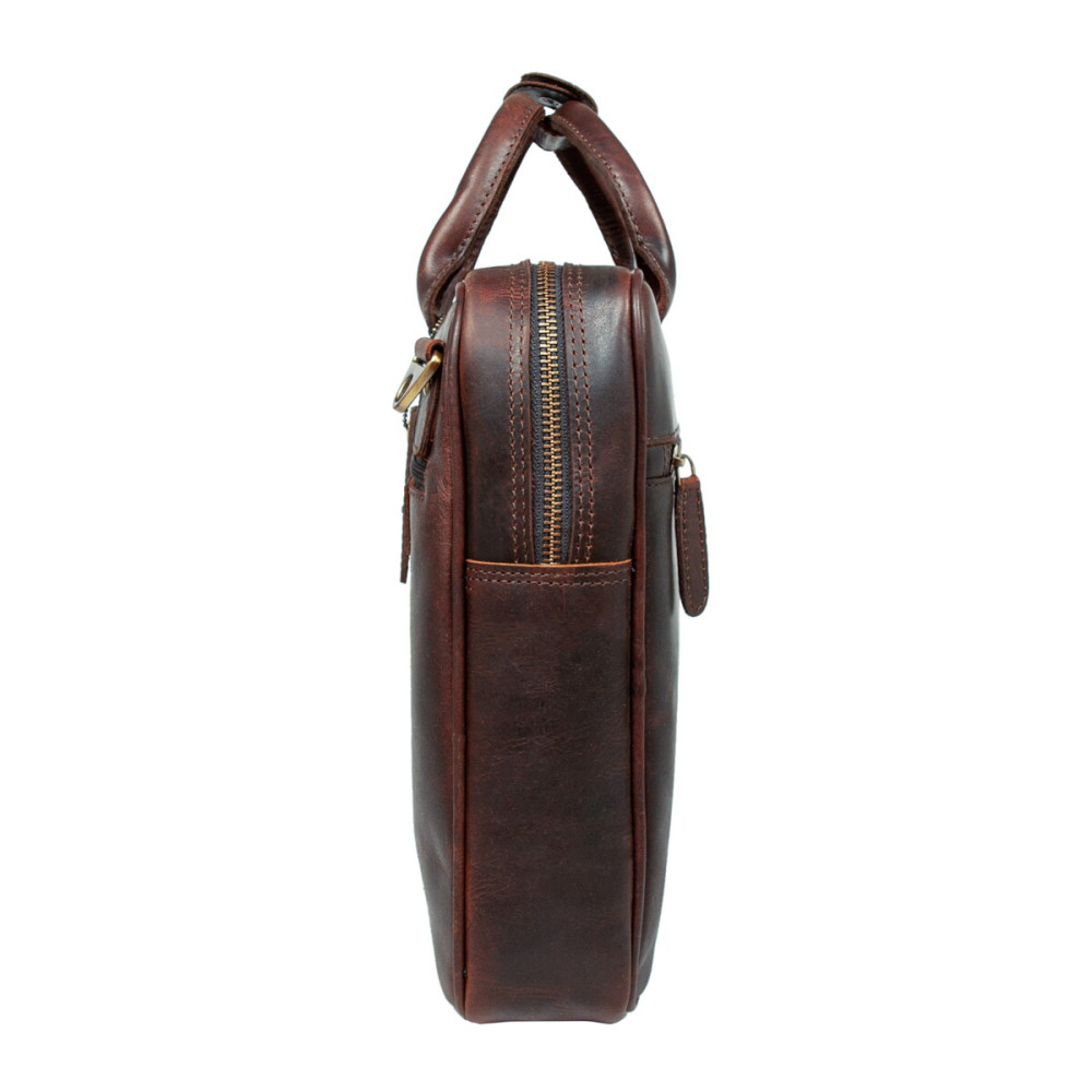 Сумка мужская для ноутбука Ashwood K46 Brown (Коричневый)