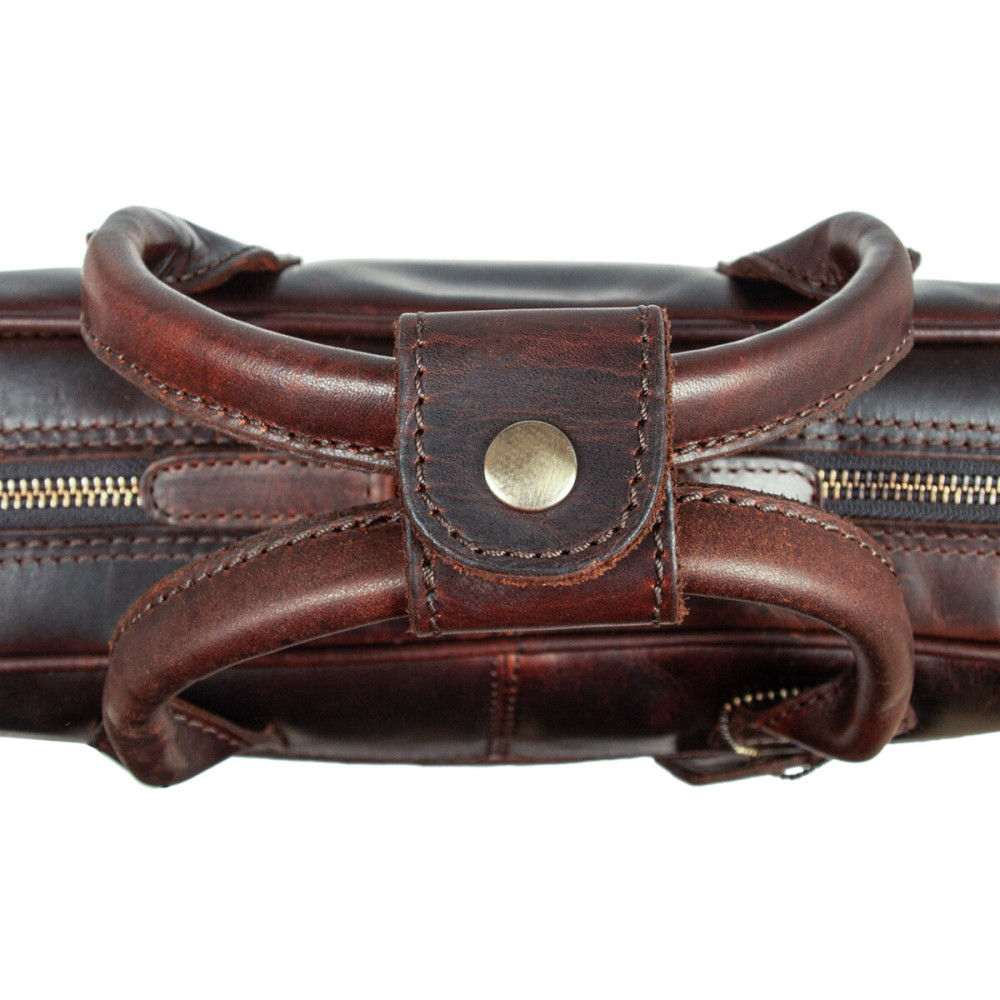 Сумка мужская для ноутбука Ashwood K46 Brown (Коричневый)