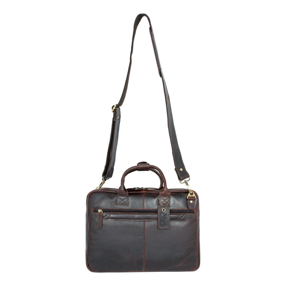 Сумка мужская для ноутбука Ashwood K46 Brown (Коричневый)