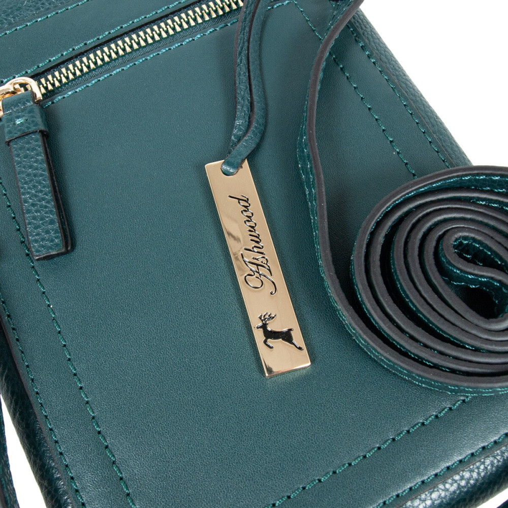Кожаная сумка для смартфона AZ71 Green (Зеленый) 