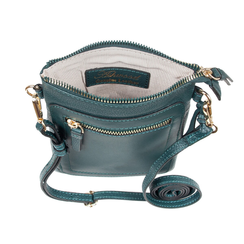 Кожаная сумка для смартфона AZ71 Green (Зеленый) 
