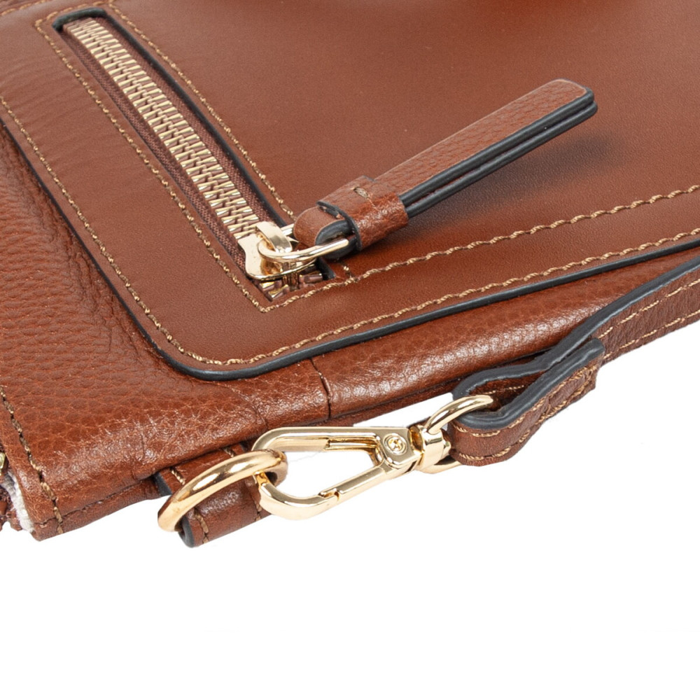Кожаная сумка для смартфона AZ71 Tan (Рыжий)