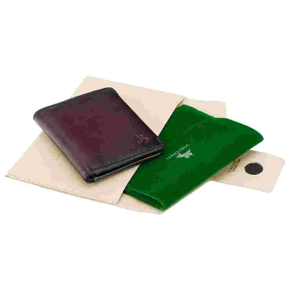Мужской кожаный кошелек Visconti MT88 North (Burgundy Burnish) к