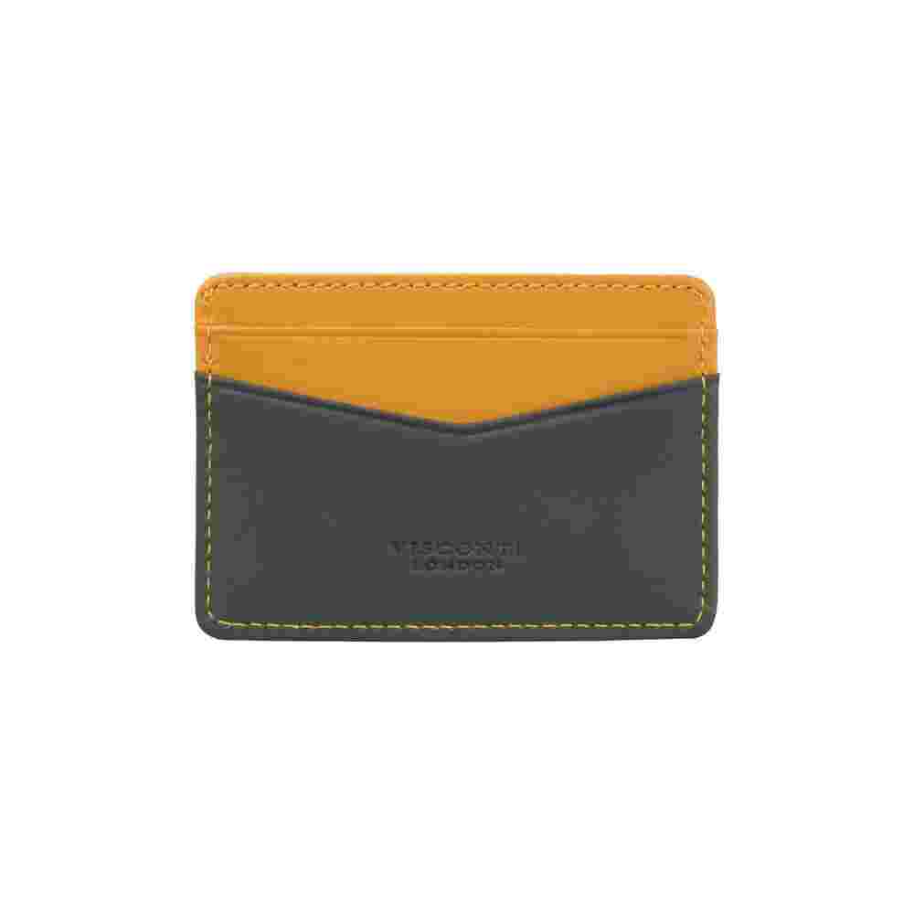 Кожаный картхолдер Visconti VSL40 Axe (Grey Mustard) 