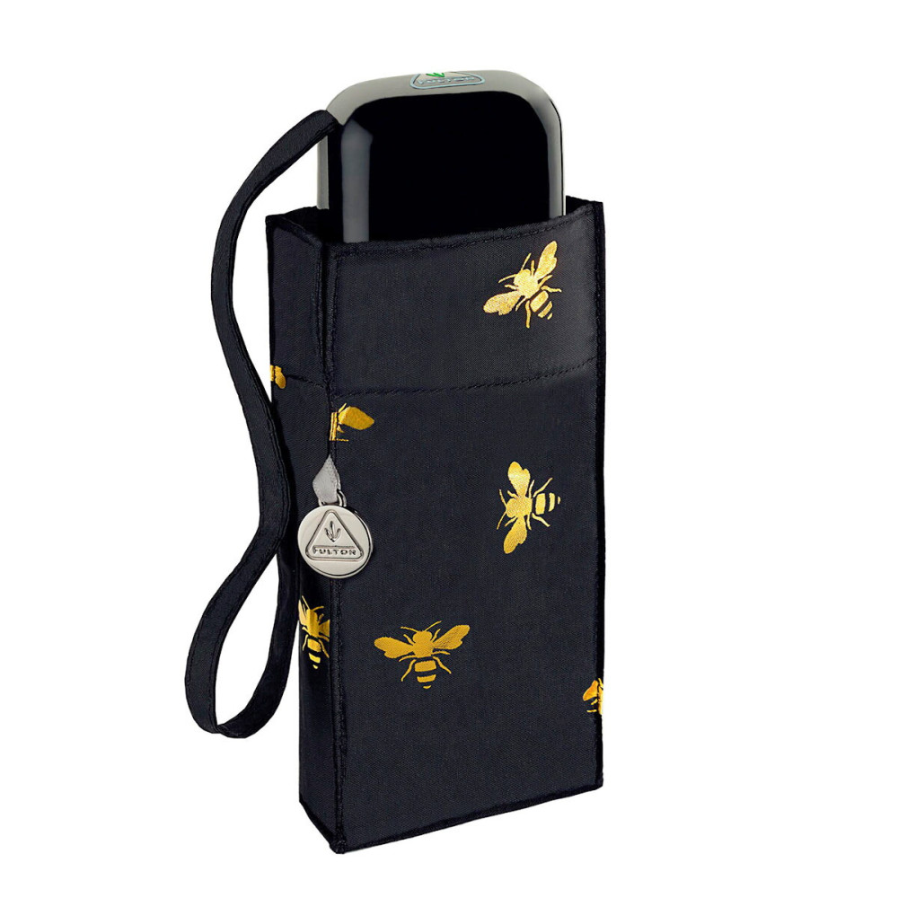 Женский мини зонт Fulton L501 Tiny-2 Golden Bees (Золотые пчелы)
