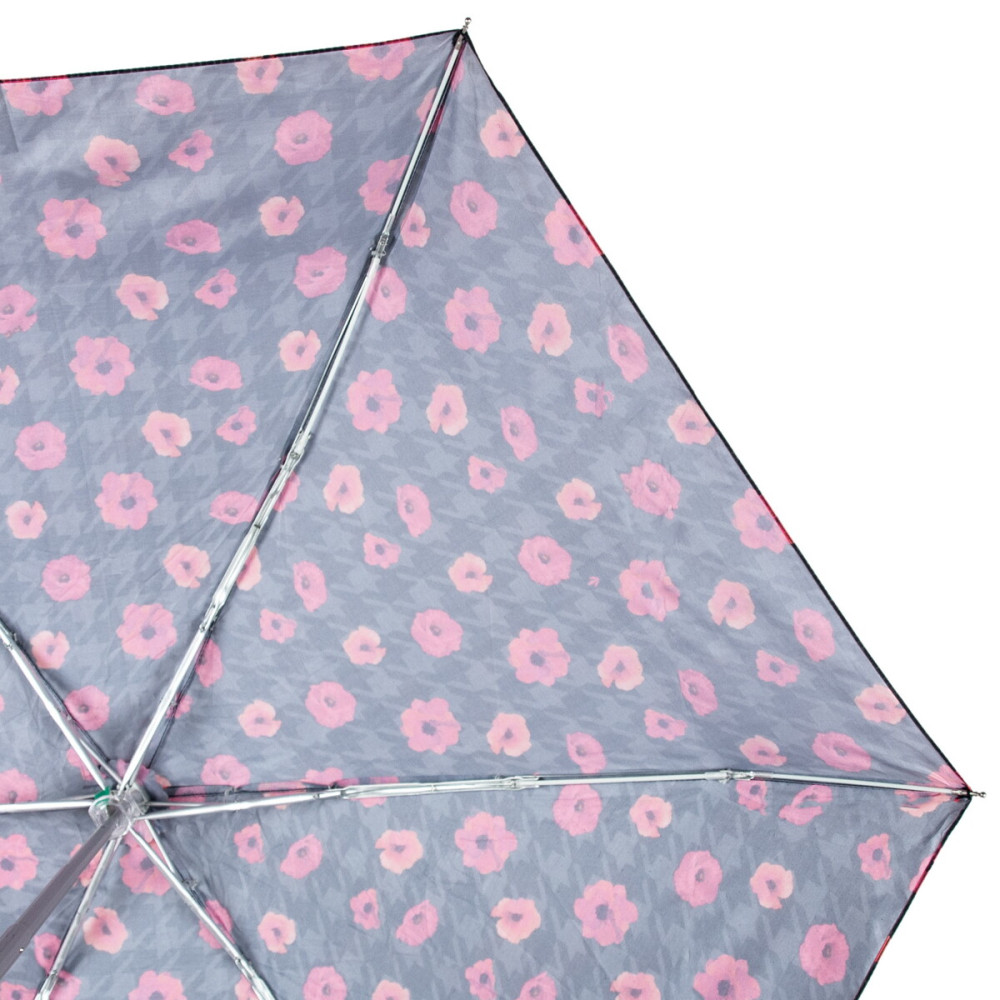 Женский мини зонт Fulton L501 Tiny-2 Houndstooth Poppy (Маки)