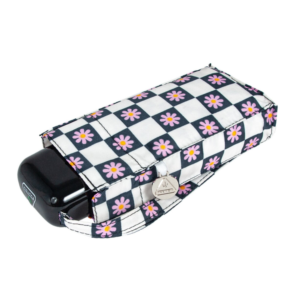Женский мини зонт Fulton L501 Tiny-2 Flower Check (Цветочная клетка)