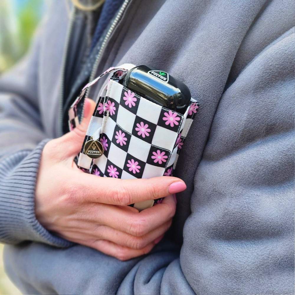 Женский мини зонт Fulton L501 Tiny-2 Flower Check (Цветочная клетка)