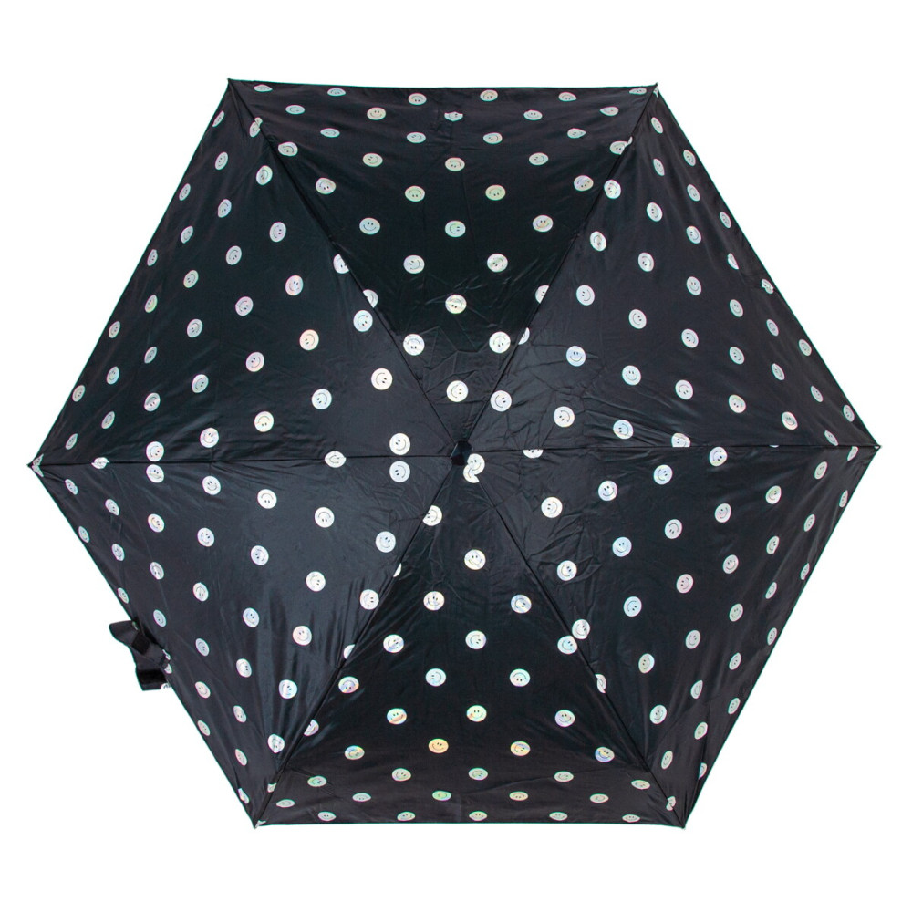 Женский мини зонт Fulton L501 Tiny-2 Smiley Spot (Смайлики)