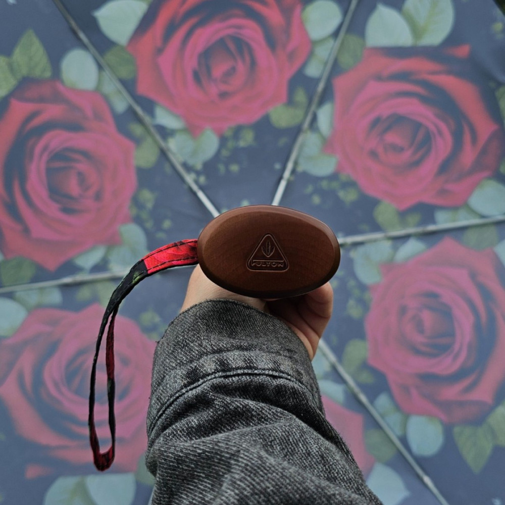 Женский мини зонт Fulton L501 Huge Rose (Огромная роза)