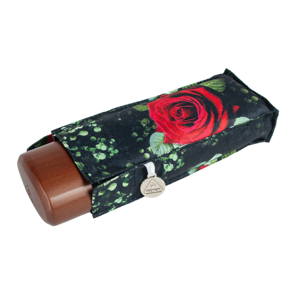 Женский мини зонт Fulton L501 Huge Rose (Огромная роза)