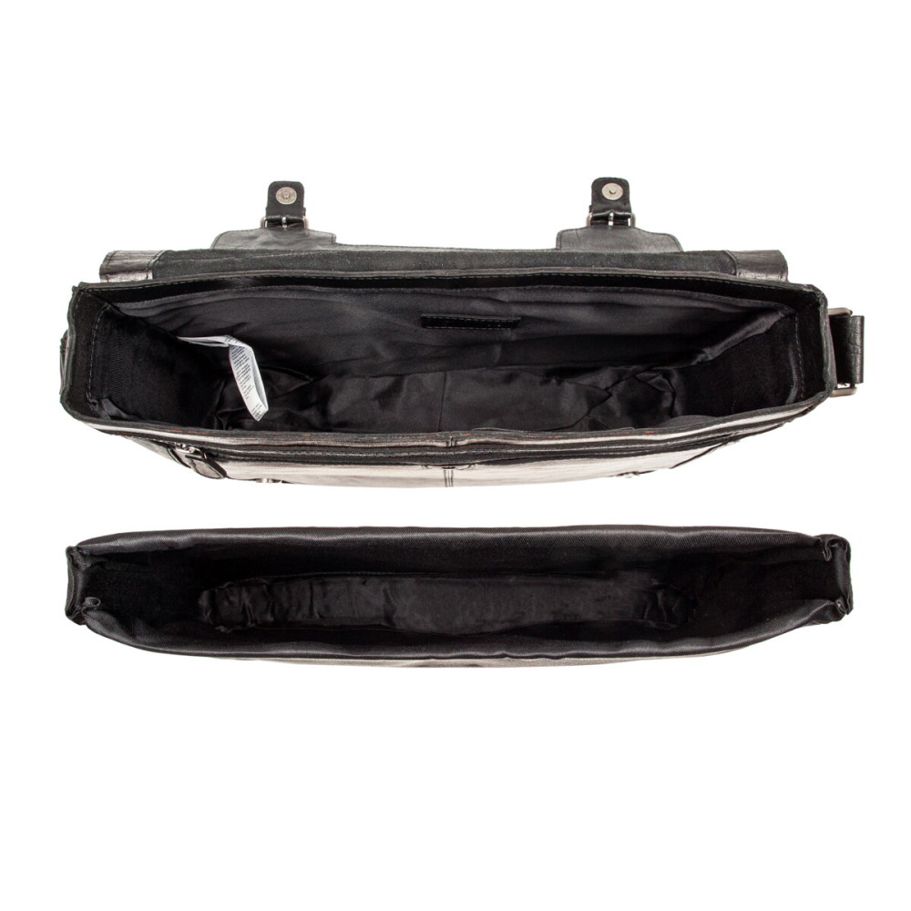 Сумка чоловіча для ноутбука 15,5 Ashwood 8343 Black (Чорний)